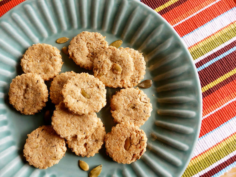 how-to-make-pumpkin-seed-biscuits-recipe-by-masterchef-sanjeev-kapoor